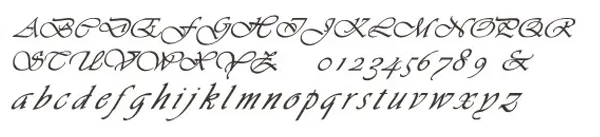 英文書体1