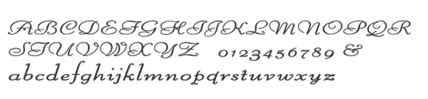 英文書体2