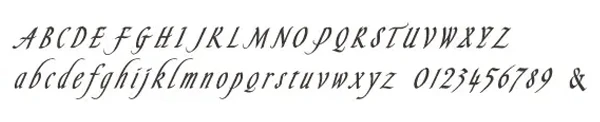 英文書体6