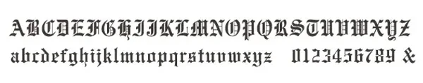 英文書体9