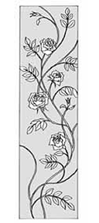 エッチングガラスのデザイン画