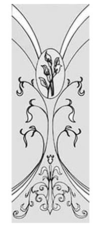 エッチングガラスのデザイン画