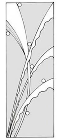 エッチングガラスのデザイン画