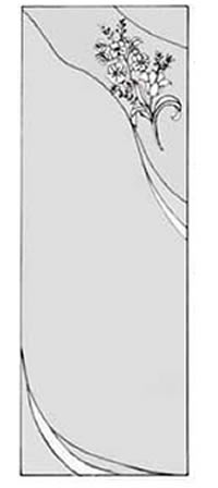 エッチングガラスのデザイン画