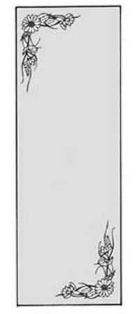 エッチングガラスのデザイン画