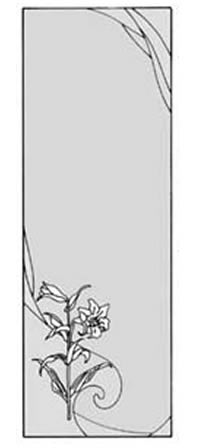 エッチングガラスのデザイン画