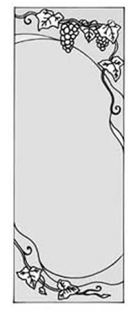 エッチングガラスのデザイン画