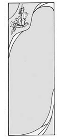 エッチングガラスのデザイン画