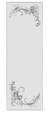 エッチングガラスのデザイン画