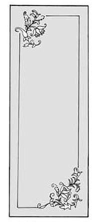 エッチングガラスのデザイン画