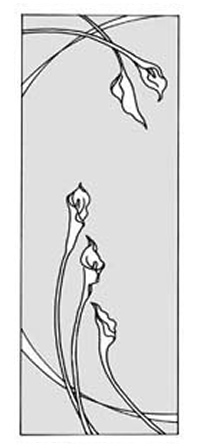 エッチングガラスのデザイン画