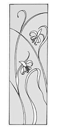 エッチングガラスのデザイン画