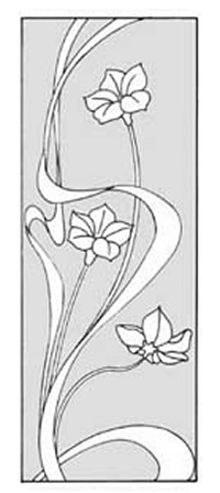 エッチングガラスのデザイン画