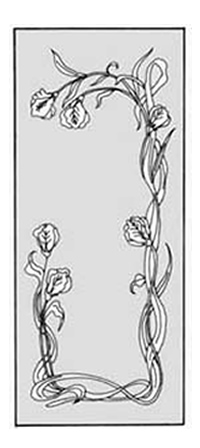 エッチングガラスのデザイン画