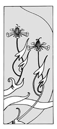 エッチングガラスのデザイン画