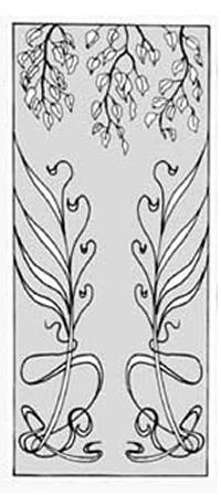 エッチングガラスのデザイン画