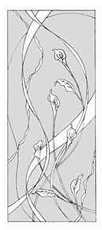 エッチングガラスのデザイン画