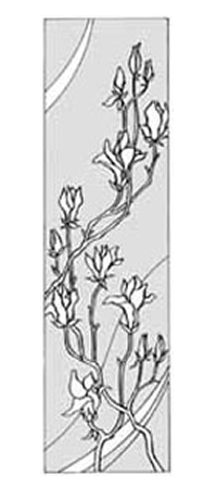 エッチングガラスのデザイン画