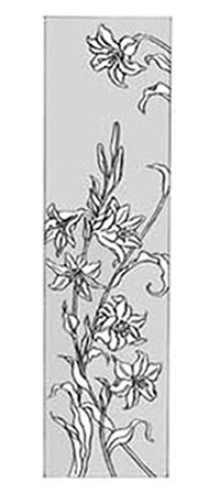 エッチングガラスのデザイン画