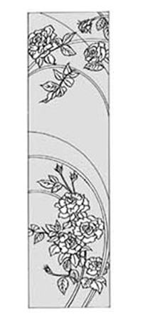 エッチングガラスのデザイン画