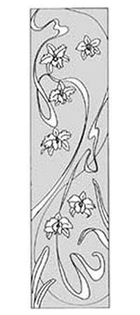 エッチングガラスのデザイン画