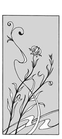 エッチングガラスのデザイン画