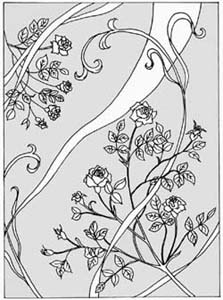 エッチングガラスのデザイン画