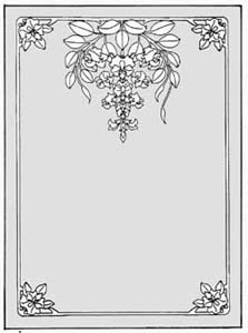 エッチングガラスのデザイン画