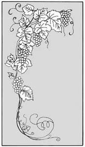 エッチングガラスのデザイン画