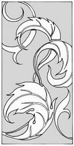 エッチングガラスのデザイン画