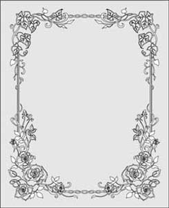 エッチングガラスのデザイン画