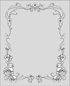 エッチングガラスのデザイン画