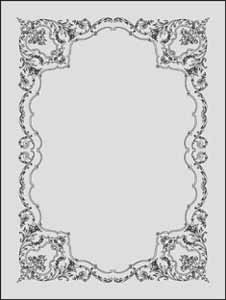 エッチングガラスのデザイン画