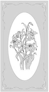 エッチングガラスのデザイン画