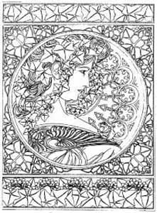 エッチングガラスのデザイン画