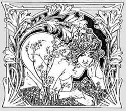 エッチングガラスのデザイン画