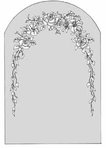 エッチングガラスのデザイン画