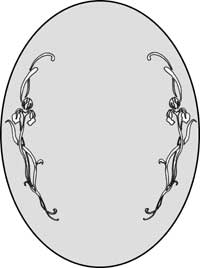 エッチングガラスのデザイン画