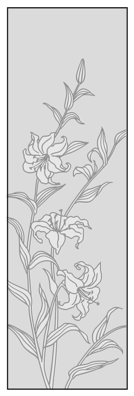 エッチングガラスのデザイン画