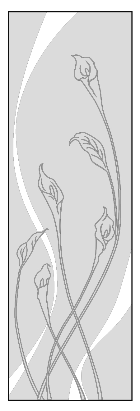 エッチングガラスのデザイン画