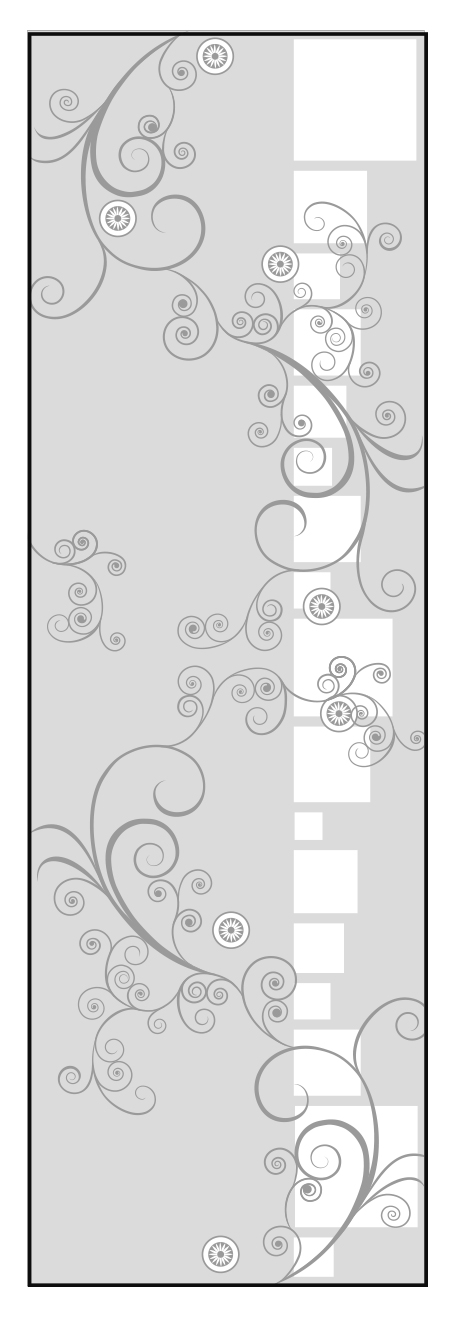 エッチングガラスのデザイン画