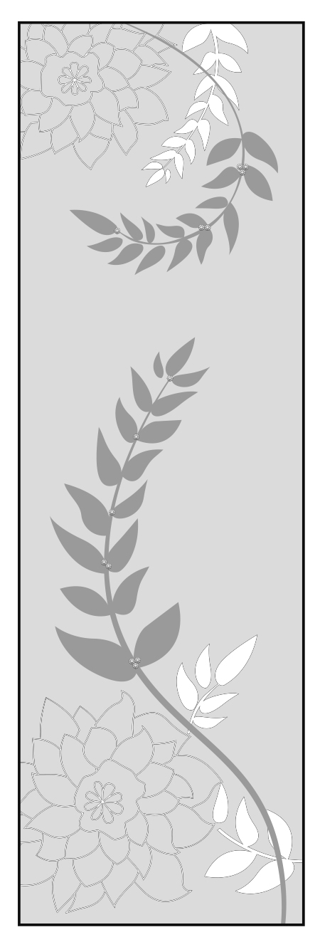 エッチングガラスのデザイン画