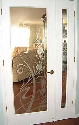 エッチングガラス　ドアガラス・窓ガラスの製作事例