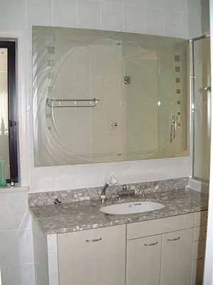 エッチングガラス　装飾ミラー・他の製作事例