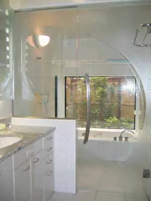 エッチングガラス　装飾ミラー・他の製作事例