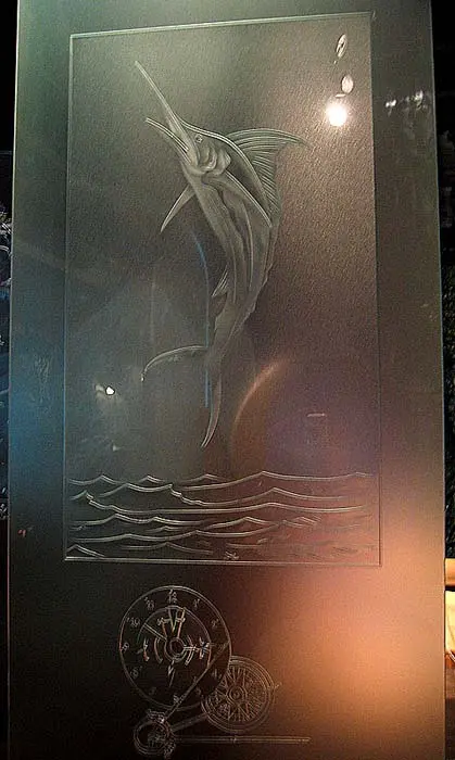 エッチングガラス　目隠し・仕切りガラスの製作事例