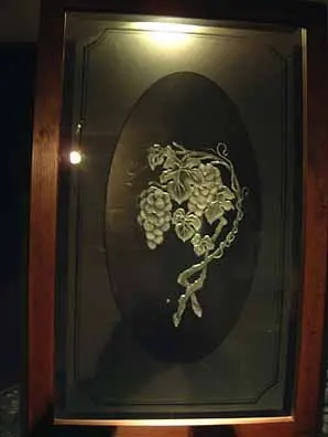 エッチングガラス　目隠し・仕切りガラスの製作事例