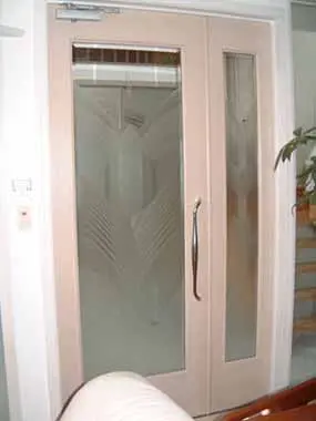 エッチングガラス　ドアガラス・窓ガラスの製作事例