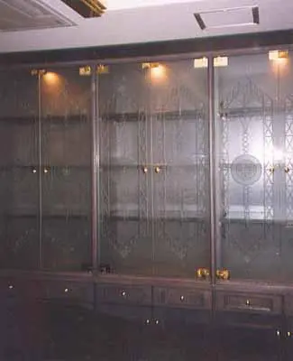 エッチングガラス　ドアガラス・窓ガラスの製作事例