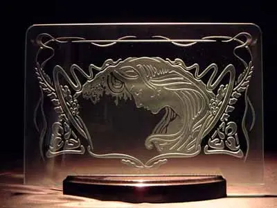 エッチングガラス　目隠し・仕切りガラスの製作事例